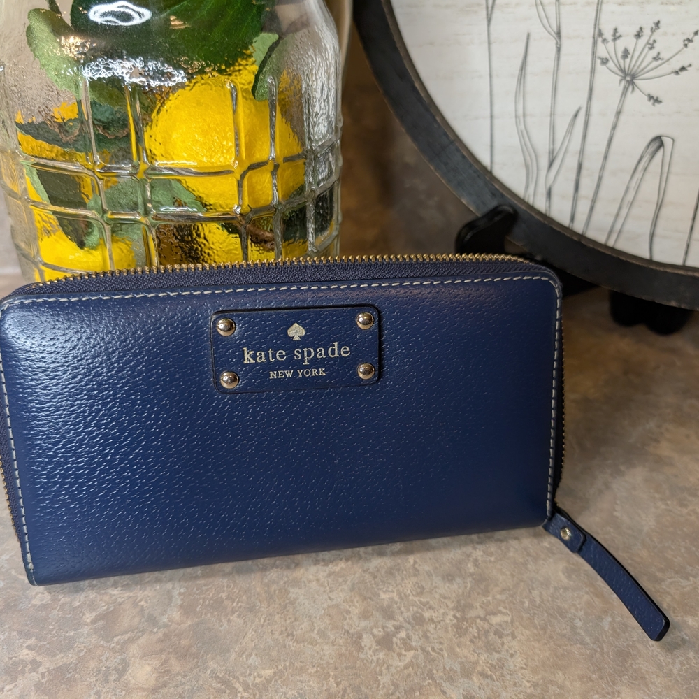 Kate Spade Navy Zip Wallet